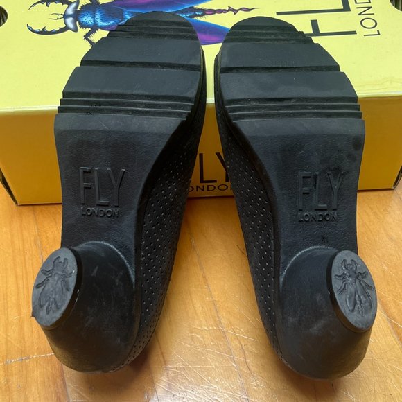 Fly London - Open toe black shoes - Size 36 - Picture 4 of 7
